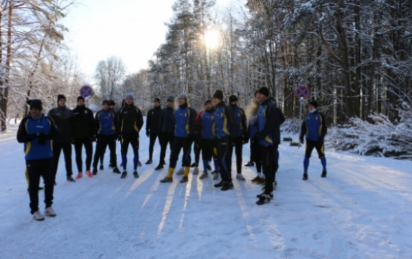 "Trakų" futbolininkai pirmąją treniruotę surengė Vingio parke