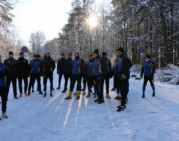 "Trakų" futbolininkai pirmąją treniruotę surengė Vingio parke