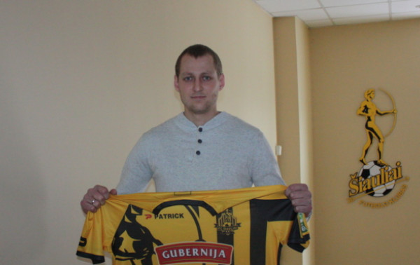 „Šiaulių“ vartus gins Povilas Valinčius