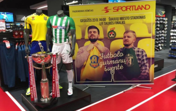 Artėjant finalui LFF taurė atkeliavo į Šiaulius