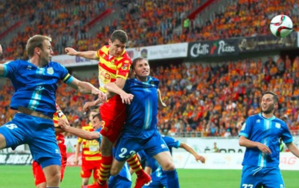 Balstogėje „Kruoja“ nesustabdė uraganinio „Jagiellonia“ puolimo