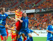 Balstogėje „Kruoja“ nesustabdė uraganinio „Jagiellonia“ puolimo