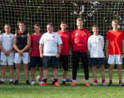 Futbolininkai surengė treniruotę „Sūduvos sakalams“