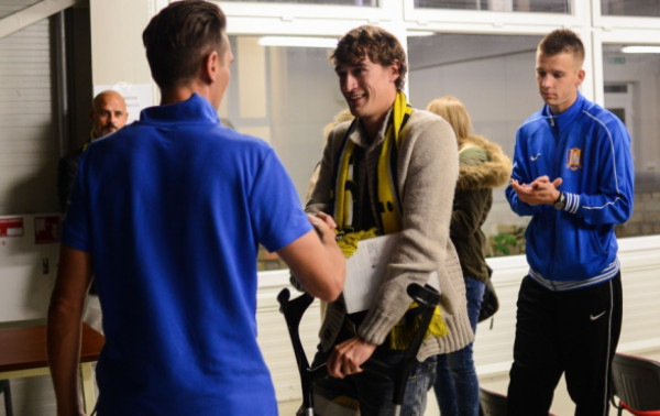 „Trakų“ futbolininkų staigmena sparčiai sveikstančiam L. Kochanauskui