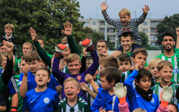 Naujame „Senvagės“ stadione – vaikų džiaugsmas