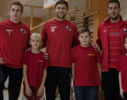 „Sūduviečiai“ futbolo paslapčių mokė P. Armino pagrindinės mokyklos moksleivius