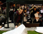 „Sūduvos“ futbolininkai dalyvavo saugaus eismo prevencijos akcijoje „Dangaus žibintai“