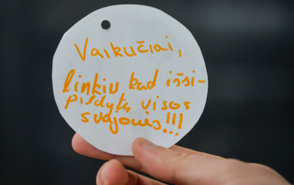 Žalgiriečiai nudžiugino negalią turinčius vaikus