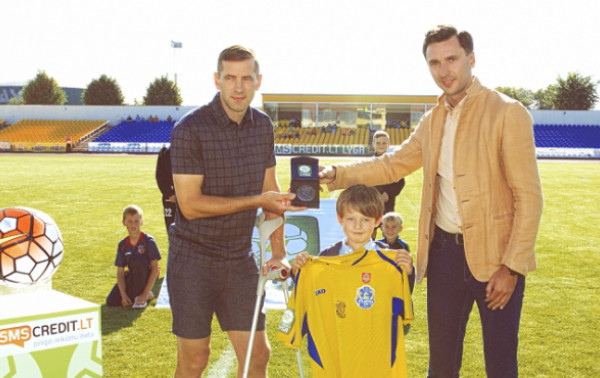 Auksinė širdis – ant atlantiečio A.Jokšo marškinėlių