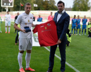 Auksinė širdis papuošė sūduviškio V.Slavicko marškinėlius