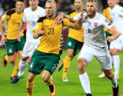 Lietuvos rinktinės žygį pristabdė galingi slovakai
