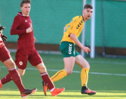 U-21 rinktinė sutriuškino Latvijos komandą 