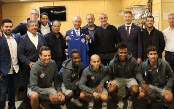 Portugalijos prezidentas susitiko su Stumbro“ futbolo klubo atstovais