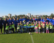 „Jonavos“ komanda su darželinukais paminėjo masinio futbolo savaitę