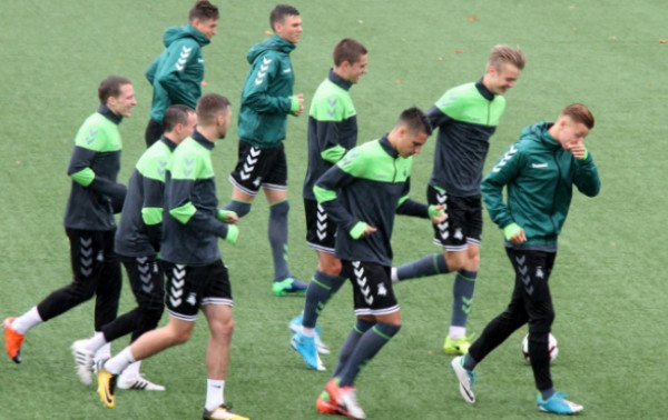 U-21 rinktinė Gargžduose ruošiasi mačui su Lenkija