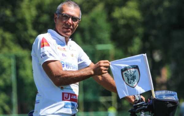 „Stumbrą“ aplankė į Rusiją minantis dviratininkas