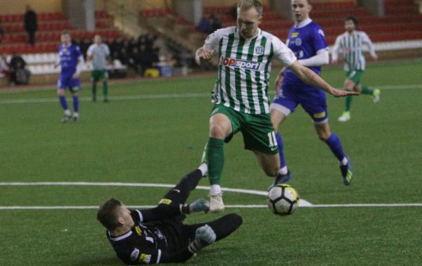 Naujoko įvarčio žalgiriečių pergalei nepakako