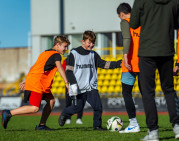 Šiaulių šeimos centro vaikai treniravosi su FA „Šiauliai“